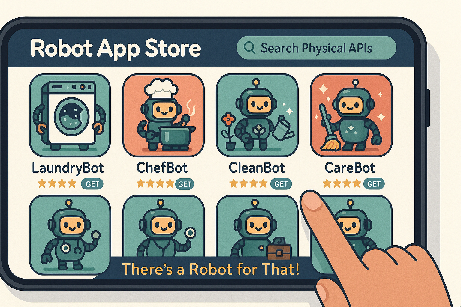 Smartphone screen of a playful 