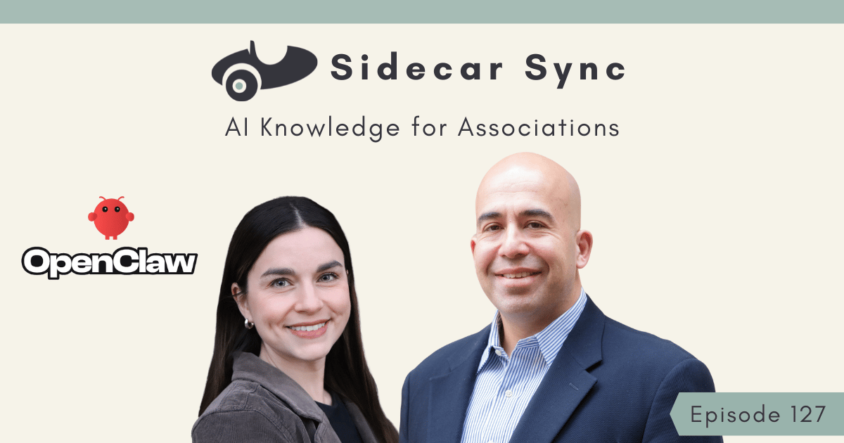 Sidecar Sync episode 127 cover featuring Amith Nagarajan and Mallory Mejias