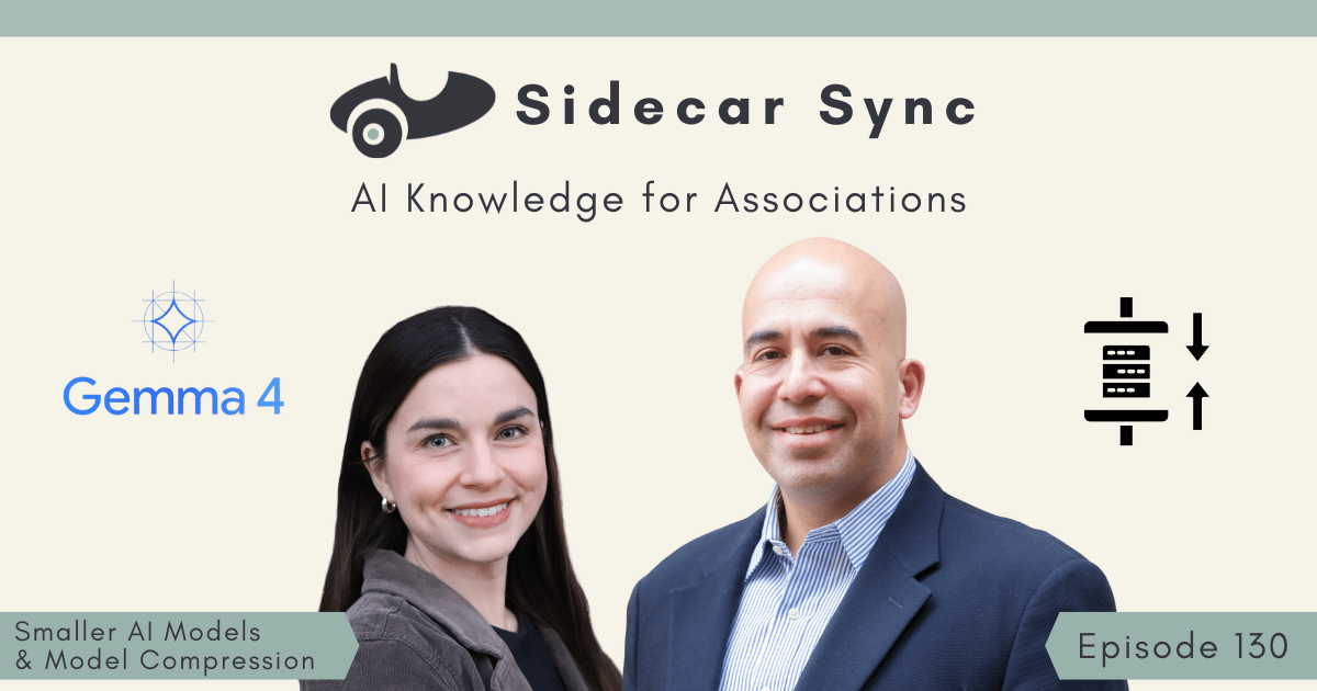 Sidecar Sync Episode episode 130 cover featuring Amith Nagarajan and Mallory Mejias 